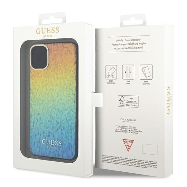 iPhone 11 Skal Facetterad Spegel Disco Iridescent