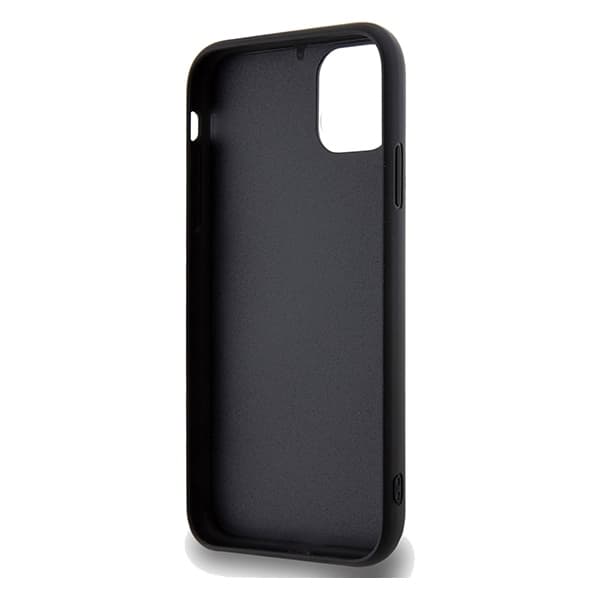 Guess iPhone 11 Skal Disco Script PU Metall Svart