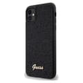 Miniatyrbild 2 av 8: Guess iPhone 11 Skal Disco Script PU Metall Svart