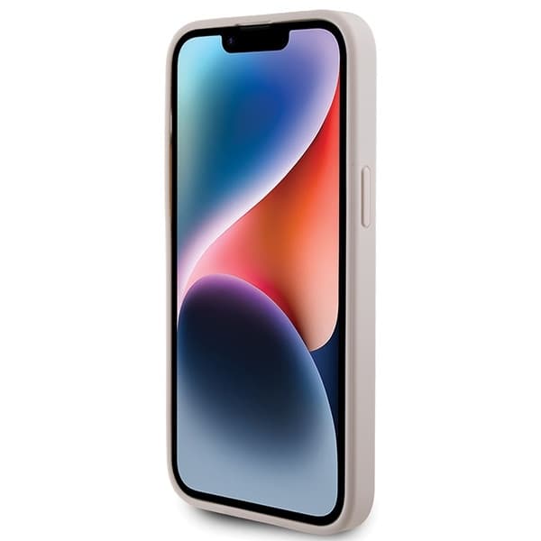 Guess iPhone 15 Pro Max Skal Rosa Metall Logo