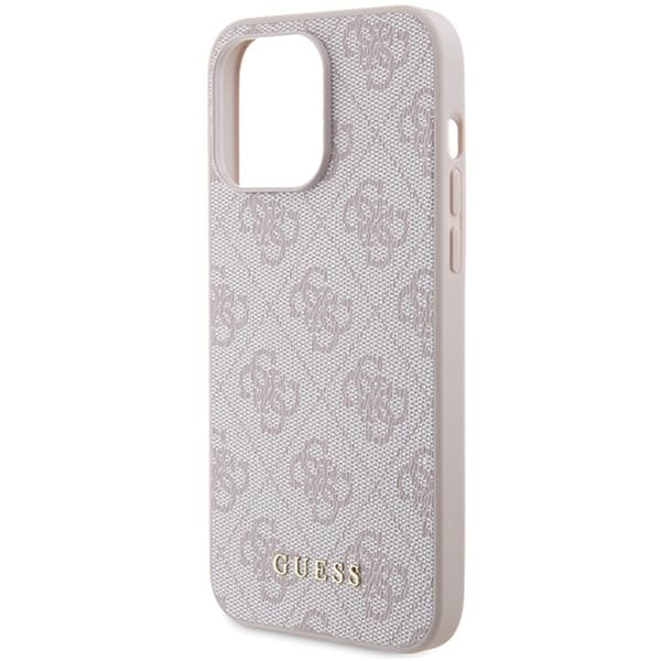 Guess iPhone 15 Pro Max Skal Rosa Metall Logo
