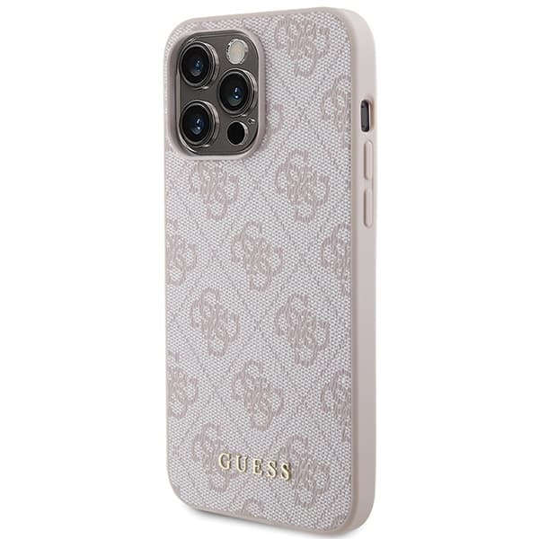 Guess iPhone 15 Pro Max Skal Rosa Metall Logo