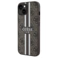 Miniatyrbild 2 av 8: Guess iPhone 15 Fodral MAGSAFE Randigt Brun