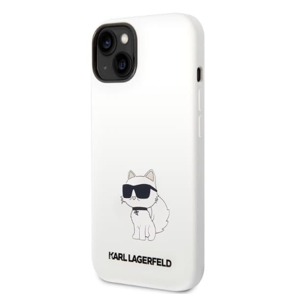 Karl Lagerfeld Choupette Silikonskal för iPhone 14 Pro Max Vit