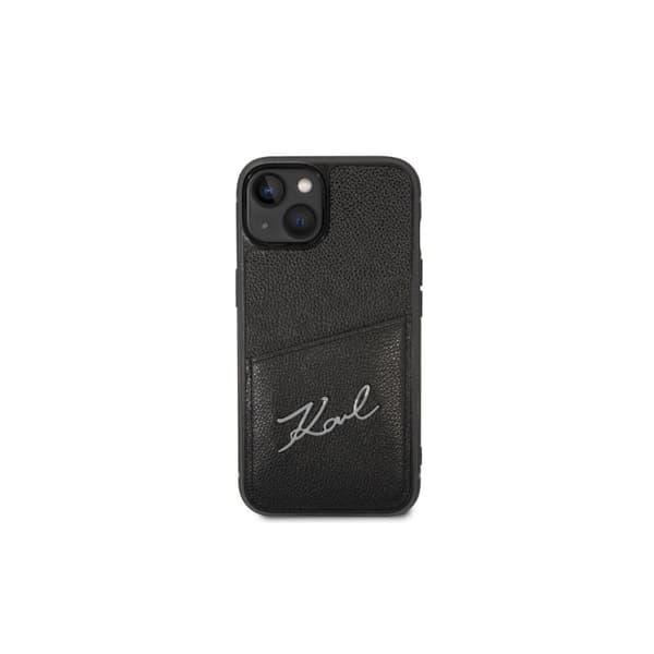 Karl Lagerfeld iPhone 14 Plus fodral med korthållare - Svart