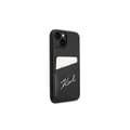 Miniatyrbild 4 av 6: Karl Lagerfeld iPhone 14 Plus fodral med korthållare - Svart