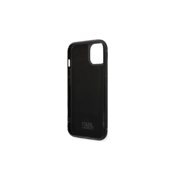 Karl Lagerfeld iPhone 14 Plus fodral med korthållare - Svart
