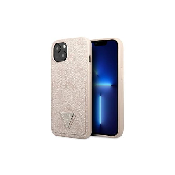 iPhone 13 Pro Max Rosa Hårt Skal med Kortplats - Triangle Logo