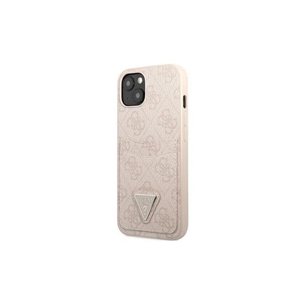 iPhone 13 Pro Max Rosa Hårt Skal med Kortplats - Triangle Logo