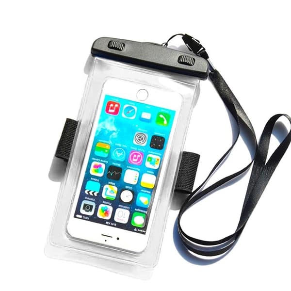 Vattentätt Mobilfodral PVC Armband - Transparent