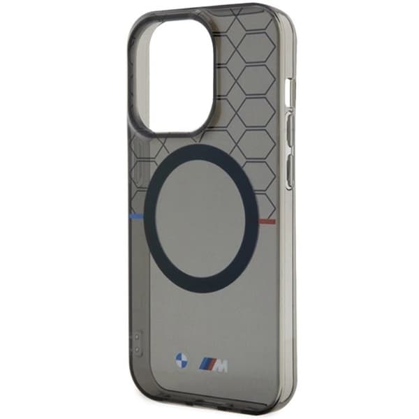 BMW iPhone 15 Pro Mobilskal Magsafe Pattren - Grå
