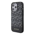 Miniatyrbild 1 av 8: Guess iPhone 15 Pro Max Mobilskal Magsafe GCube Stripes - Svart