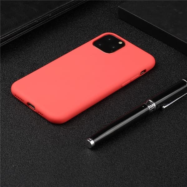 iPhone 15 Pro Max Mobilskal TPU Matte Slim-Fit - Röd