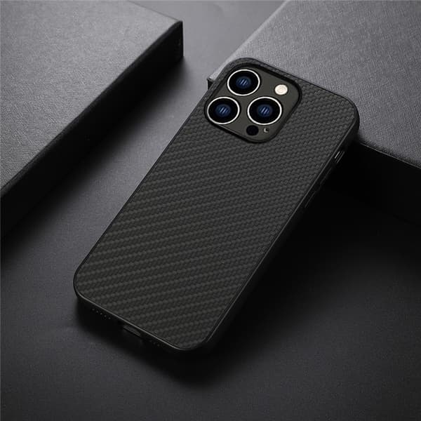 iPhone 15 Pro Max Mobilskal Carbon Fiber - Svart