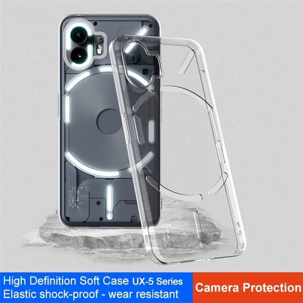 IMAK Nothing Phone 2 Mobilskal UX-5 TPU Shockproof - Transparent