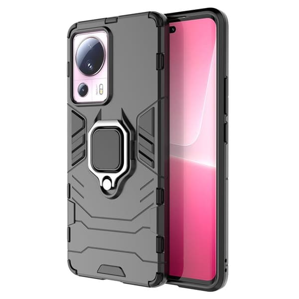 Xiaomi 13 Lite Mobilskal Ring Armor Magnetic Hållare - Svart