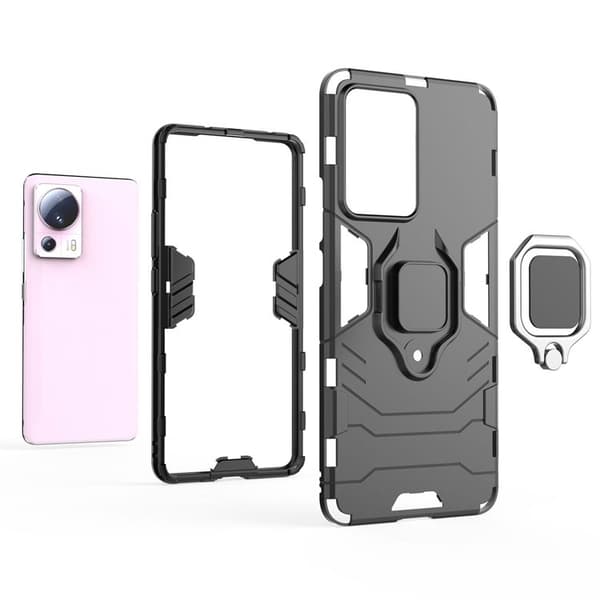 Xiaomi 13 Lite Mobilskal Ring Armor Magnetic Hållare - Svart