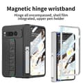 Miniatyrbild 8 av 8: GKK Google Pixel Fold Mobilskal Wristband Kickstand Carbon - Silver