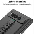 Miniatyrbild 2 av 8: GKK Google Pixel Fold Mobilskal Wristband Kickstand Carbon - Silver