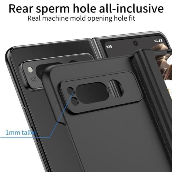 GKK Google Pixel Fold Mobilskal Kickstand Hård PC - Silver