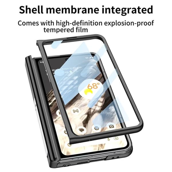 GKK Google Pixel Fold Mobilskal Kickstand PU-Läder - Svart