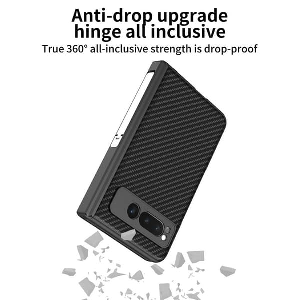 GKK Google Pixel Fold Mobilskal Kickstand PU-Läder - Svart
