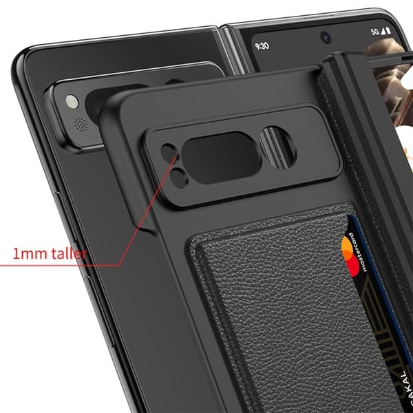 Google Pixel Fold Mobilskal Korthållare Kickstand - Carbon
