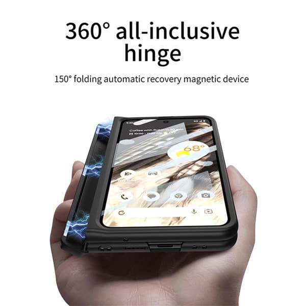 Google Pixel Fold Mobilskal Korthållare Kickstand - Carbon
