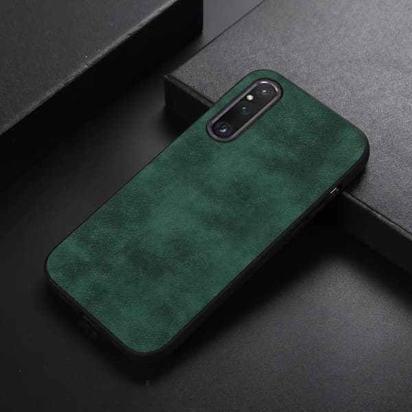 Sony Xperia 1 V Mobilskal Texturerat - Grön