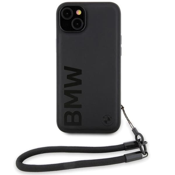 BMW iPhone 15/14/13 Mobilskal Signature Läder Wordmark Cord