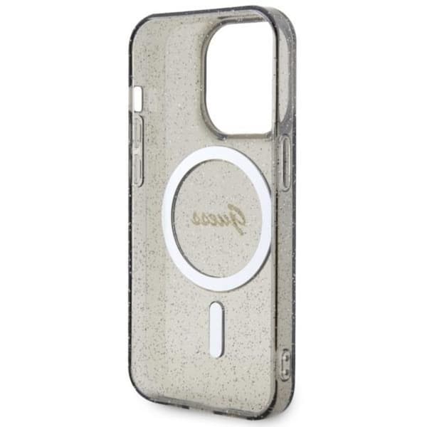 Guess iPhone 11/XR Mobilskal Magsafe Glitter Guld - Svart