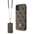Miniatyrbild 1 av 9: Guess iPhone 11/XR Mobilskal Crossbody Metall Logo - Brun