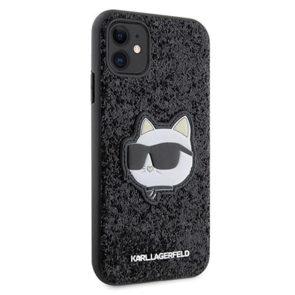 Karl Lagerfeld iPhone 11/XR Mobilskal Glitter Choupette Patch