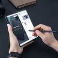 Miniatyrbild 8 av 11: Nillkin Galaxy Z Fold 5 Plånboksfodral QinPro Läder - Svart