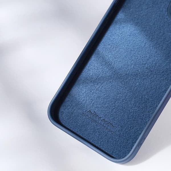 Nillkin iPhone 14 Pro Max Mobilskal CamShield Silky Silikon - Blå