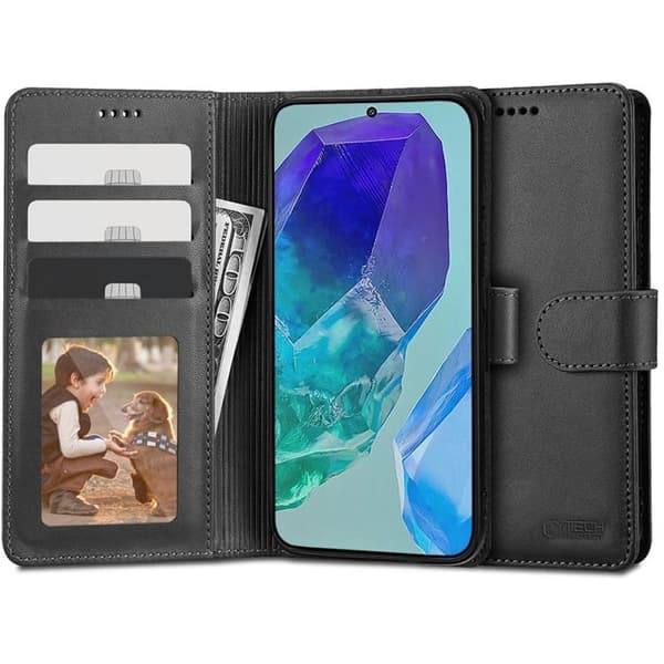 Tech-Protect Galaxy M15 Plånboksfodral - Svart