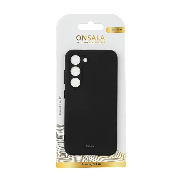 Onsala Galaxy S23 5G Mobilskal Silikonkänsla - Svart