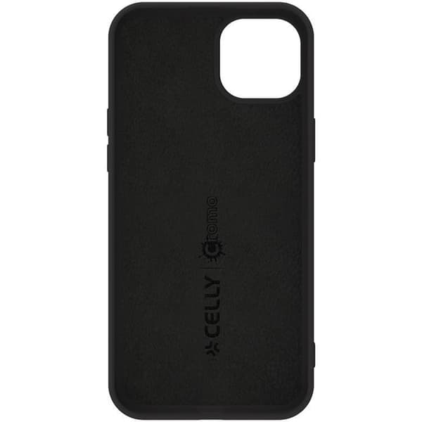 Celly iPhone 16 Plus Mobilskal Cromo Soft Rubber - Svart
