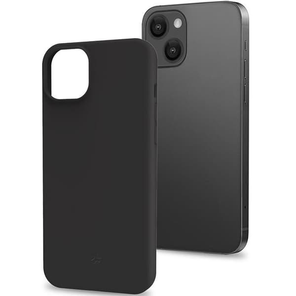 Celly iPhone 16 Plus Mobilskal Cromo Soft Rubber - Svart