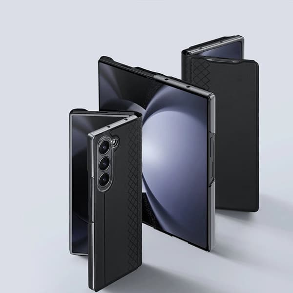 Dux Ducis Galaxy Z Fold 6 Plånboksfodral Brill Läder - Svart