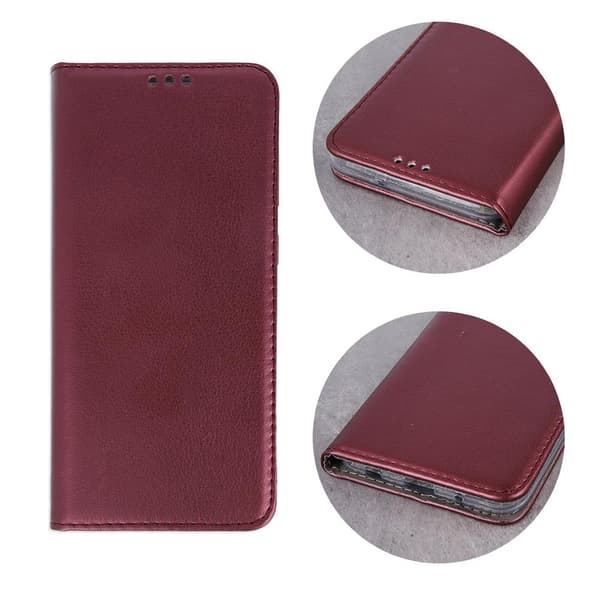 Smart Magnetiskt Fodral för Samsung Galaxy A54 5G i Burgundy