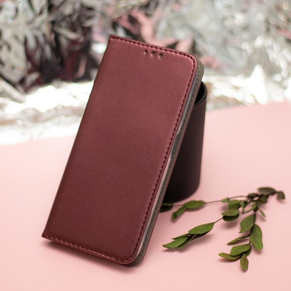 Smart Magnetiskt Fodral för Samsung Galaxy A54 5G i Burgundy
