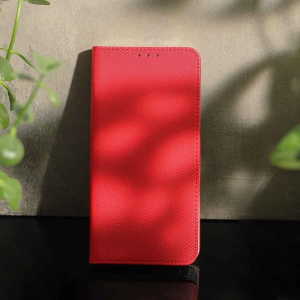 Smart Magnetiskt fodral för Samsung Galaxy A14 4G / A14 5G röd