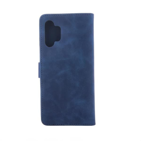 Snyggt Sammetsskal för Samsung Galaxy A34 5G i marinblå färg