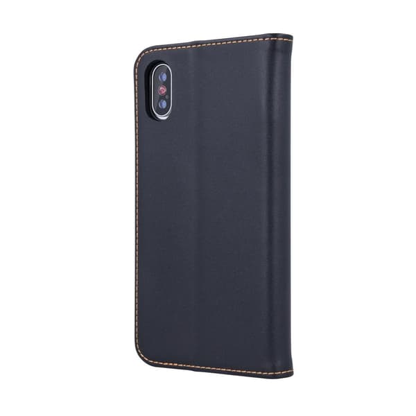 Äkta läder Smart Pro fodral för Samsung Galaxy S22 svart