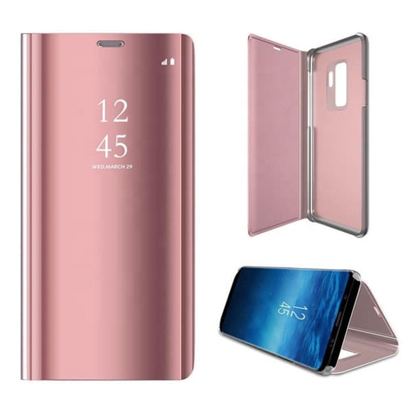 Smart Clear View-fodral för Samsung Galaxy A15 4G / A15 5G, rosa