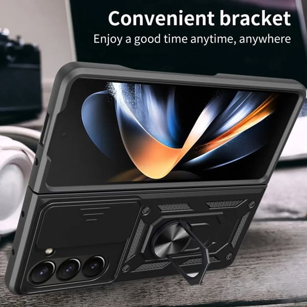 Galaxy Z Fold 6 5G Mobilskal Stativ - Guld