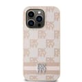 Miniatyrbild 3 av 11: DKNY iPhone 15 Pro Mobilskal Läder Checkered Mono Pattern