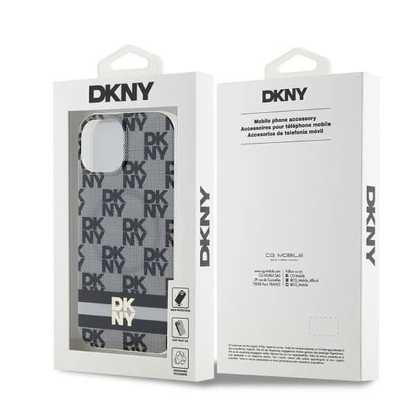 DKNY iPhone 15/14 Plus Mobilskal Magsafe IML Checkered Mono