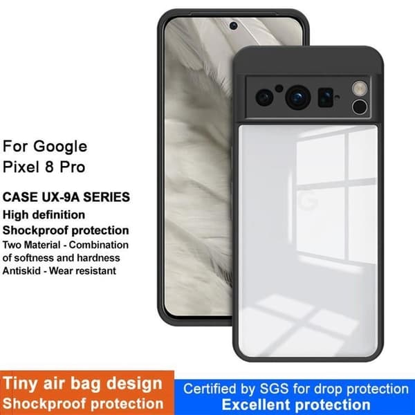 Imak Google Pixel 8 Pro Mobilskal UX-9A Anti-Drop - Svart